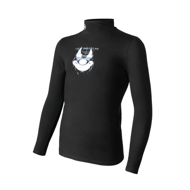 Мужской хлопковый топ с высоким воротником и длинными рукавами — удобная, дышащая осенняя одежда.