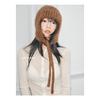 Woolen Woolen Cap Retro Ear Protecting Head Cap  Fashionable and Warm for Women in Autumn and Winter  Pilot Knitted Cap