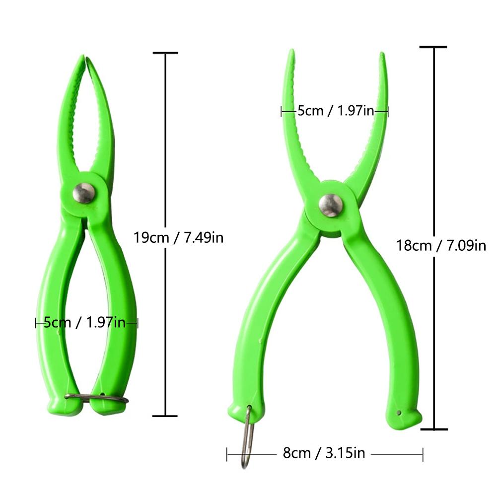 Устройство для контроля рыбы на открытом воздухе, пластиковый зажим, ручка для рыбалки, контроллер, зажим для приманки, нескользящий захват, плоскогубцы, комплект принадлежностей