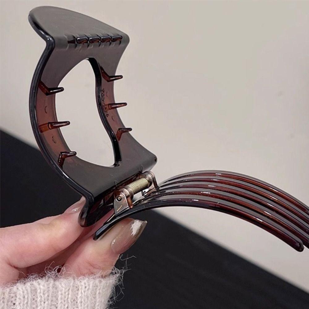 Flat Hairpin Arc Shaped Hair Barrettes New Hair Claw Clip for Women