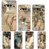 Phone Case For Google Pixel 8 A 7 6 Pro 6A 5G Black Soft Shockproof Back Cover Silicone TPU Shell Coque Cute Little Ghost