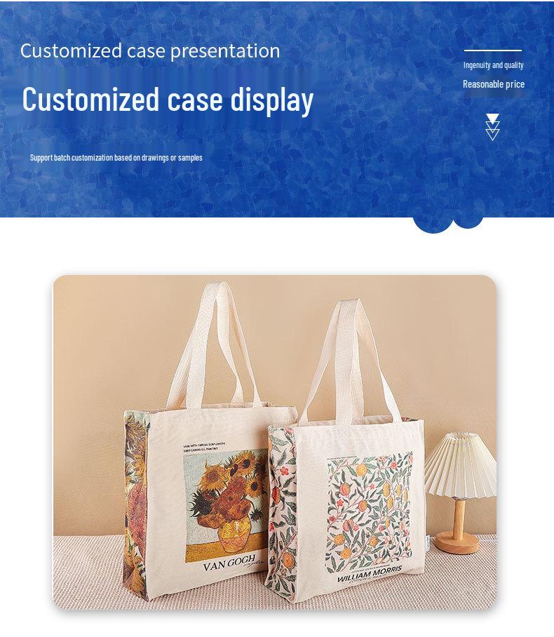 Персональная 3D-сумка-кроссбоди-тоут высокого класса для предприятия с лентой – Холщовая сумка-тоут с полноцветной печатью для университета