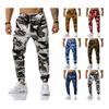 New Men's Patchwork Camouflage Jogging Trousers Outdoor Sports Trousers Football Training Trousers Fitness Trousers Casual Trousers