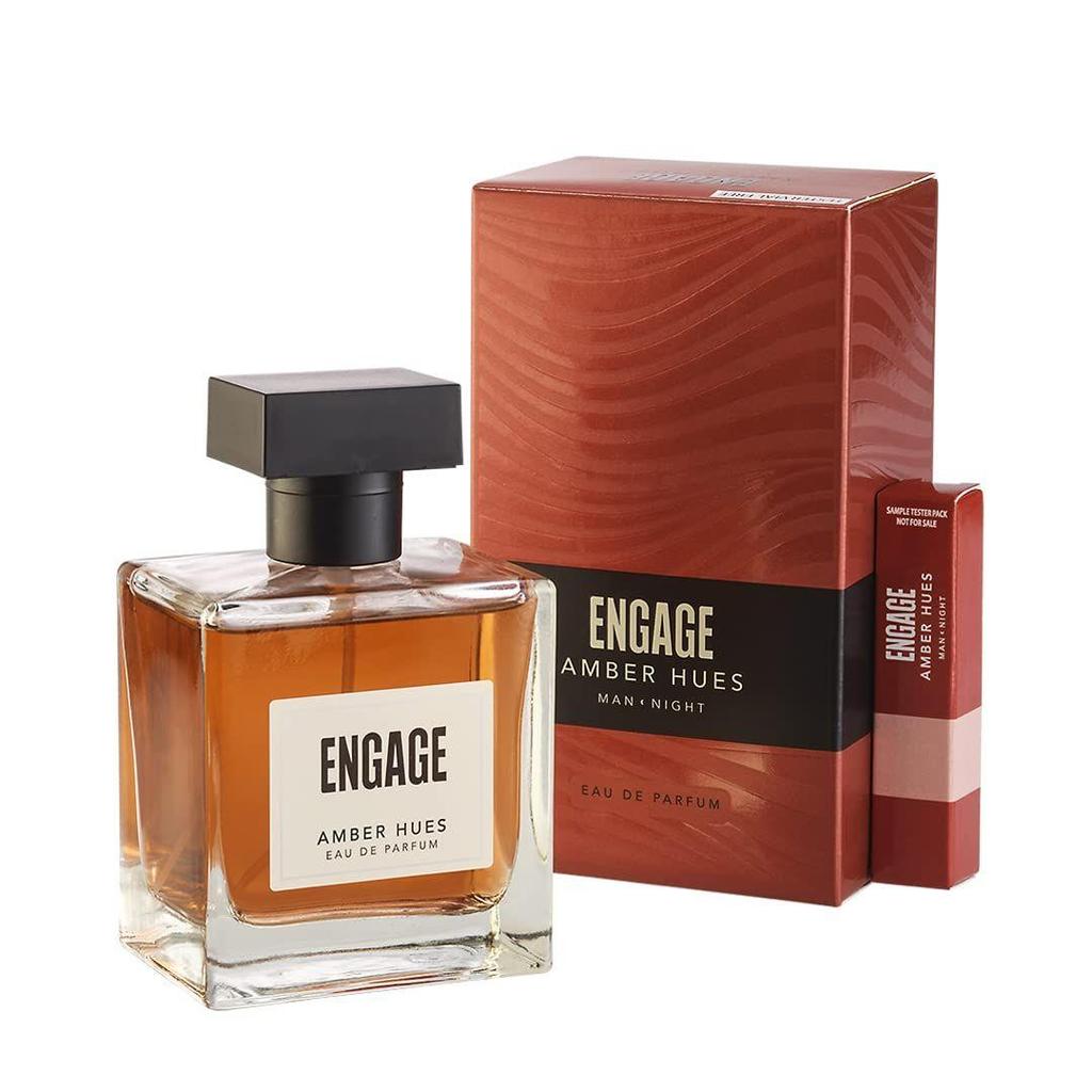 Духи Engage Amber Hues для мужчин. Стойкий запах, амбровый и теплый аромат, для особых случаев, подарок для мужчин, бесплатный тестер 3 мл, 100 мл
