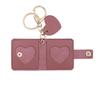 Family Photo Keychain Mini Album Faux Leather Personalized Picture Holder Retro Style Card Holder Key Ring