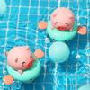 Lo&J KC Certified Same-day Shipping Tube Riding Pig Hippo Piggy Boat Water Gun Wind-up Toy Bath Play, Korean Bath Toys