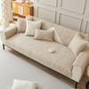 Modern Simple Sofa Cushion Cotton Four-Season Universal Fabric Non-Slip Pure Cotton Sofa Cover Straight Row Sofa Seat Cushion