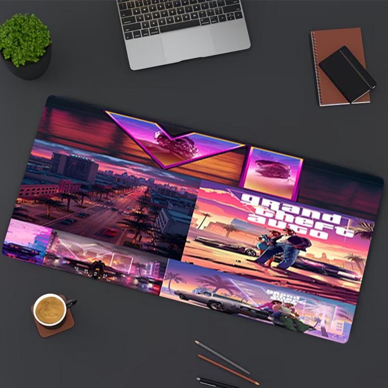 Grand Theft Auto VI Print Mouse Pad, for Keyboard Pad Laptop PC Mat for Office Home Use, Desk Decor, Perfect Birthday Gift for Gamers