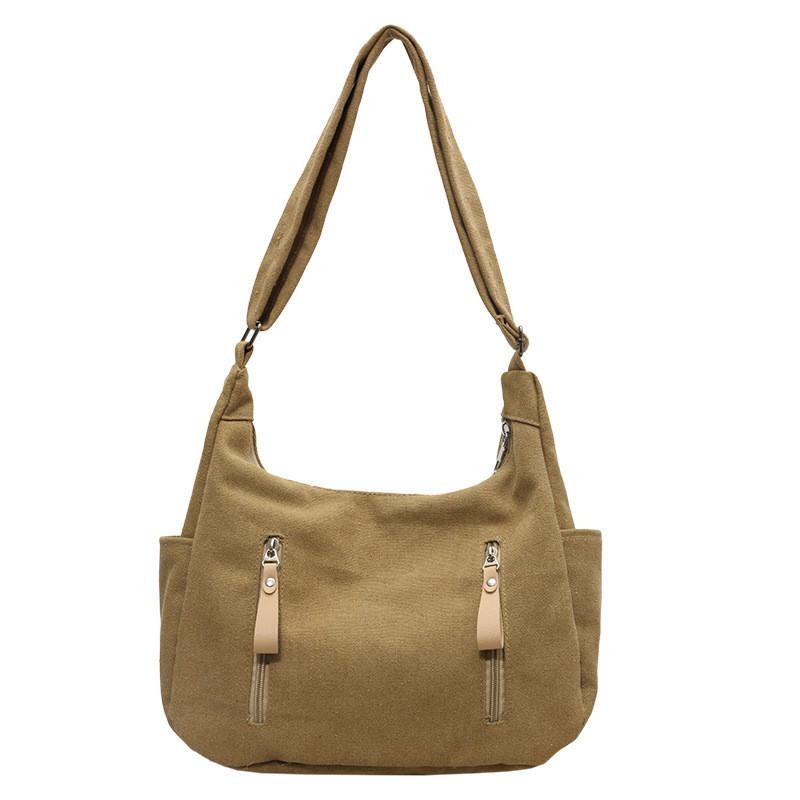 IELGY Японская ретро-сумка из холста, повседневная вместительная сумка-мессенджер для студентов колледжей