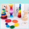 Blocks Building Pebbles Children Early Education Color Recognition Toy Wooden