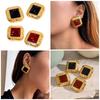 Elegant Earrings Stylish Square Earrings Geometric Ear Jewelry Ear Studs Suitable for Trendy Student and Professionals