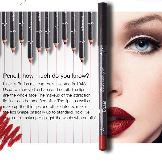 Matte Velvet Lipstick 12 Pcs/sets Lip Liner Waterproof Non-smudge Makeup