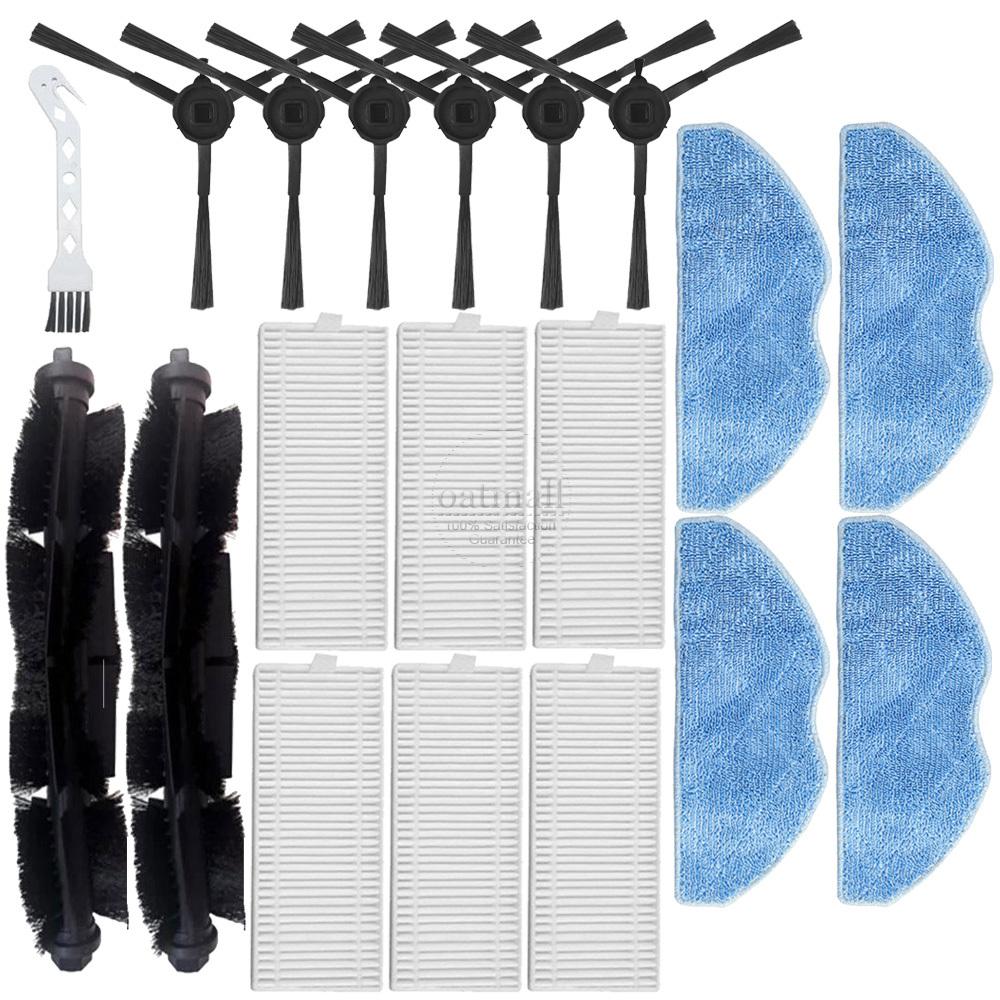 Аксессуары для робота-пылесоса Tefal Rowenta X-PLORER Serie 75s RR8577WH Комплект запасных частей для замены, основная щетка, боковая щетка, фильтр HEPA, тряпки для швабры