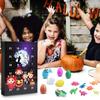 Halloween Doll Advent Calendar Contains 24 Gifts, Halloween Horror Figures Advent Calendar, Halloween Countdown Calendar With Surprise Toys