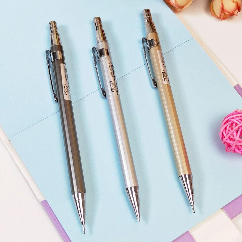 0,5/0,7 мм механический карандаш металлический подвижный карандаш творческий движущийся карандаш для студентов