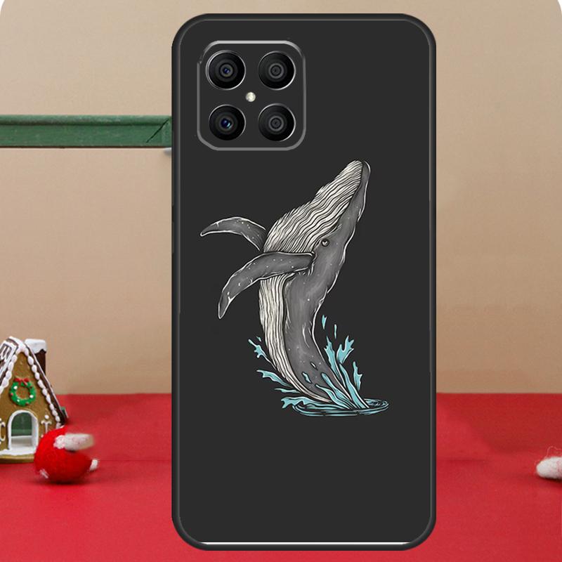 Чехол Кит Рыба Волна Море Для Honor Magic 6 7 8 Pro Honor 400 200 70 90 Lite X8c X8b X9a X9b X9c X9d Win RT Чехол
