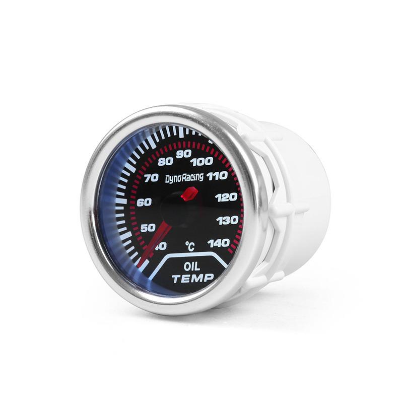 Dynoracing Oil temp gauge 2"(52mm) Smoke len 40-140 C degree pointer Oil temp gauge Car meter with sensor BX101229