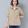 New Spring Autumn Trench Coat Women's Windbreaker Slim Stand-Collar Solid Outwear Ladies Short Casual Outwear Tops Lining