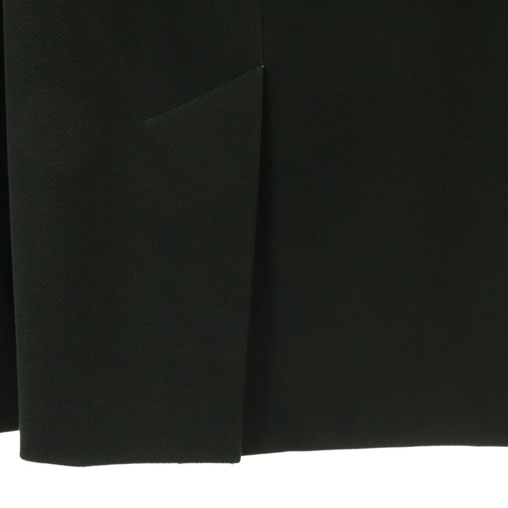 Hermes Made In France Midi Length Tight Skirt 36 Deep Green Women Used