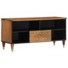 VidaXL TV Cabinet 100x33x46 Cm Solid Mango Wood, TV Stand, Media Cabinet, Hi-fi Cabinet, TV Unit, Multimedia Cabinet, 358300