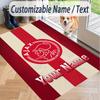 Custom Text Printed Rug Ajax Amsterdam Non Slip Floor Carpet For Home Room Decor