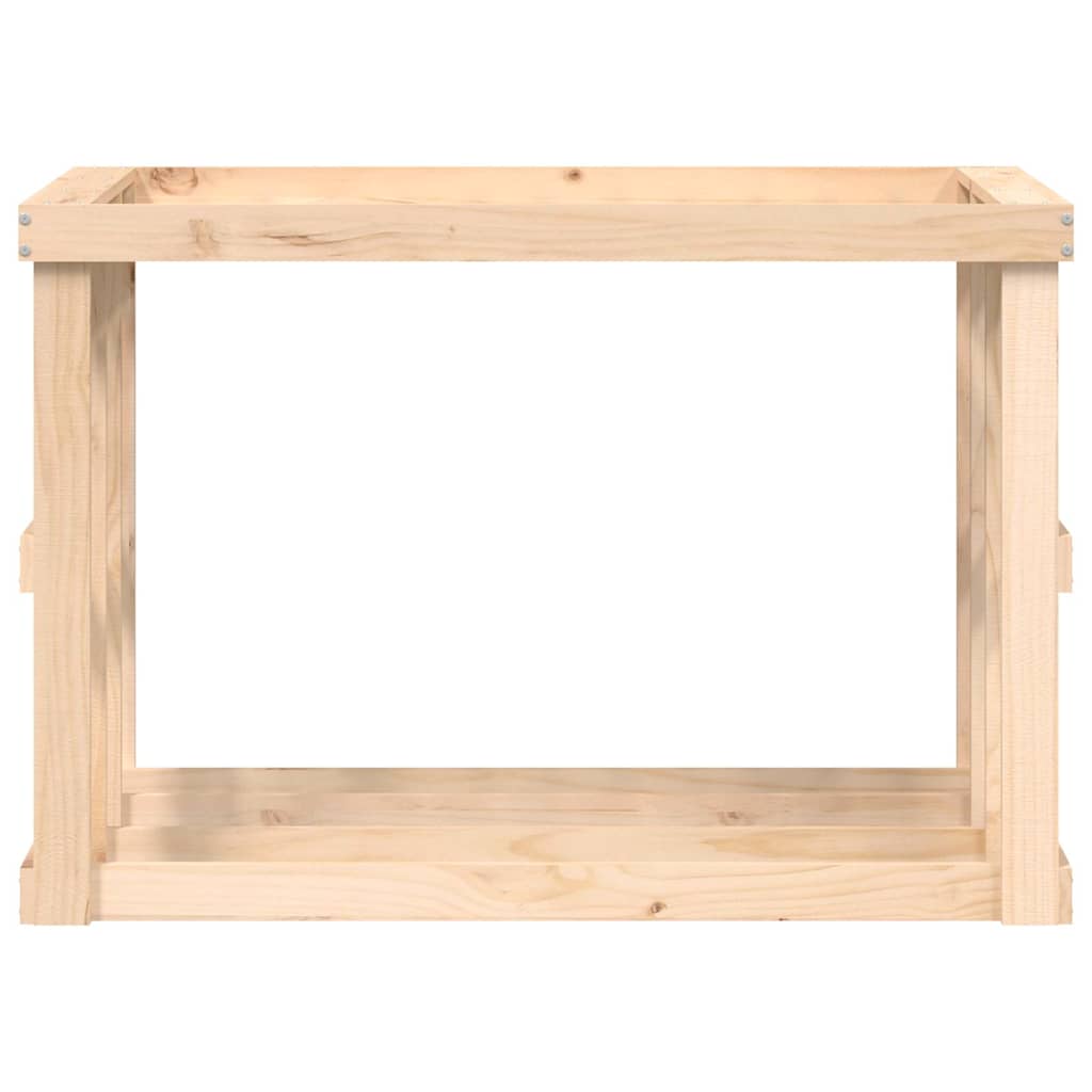 vidaXL Outdoor-Kaminholzregal 108x52x74 cm Massivholz Kiefer