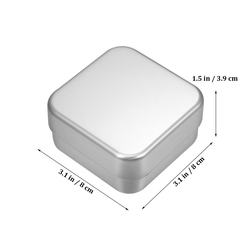 2 Pcs Double Layer Drainage Aluminum Soap Box Portable Travel Holder With Lid Bar Container Shower Dish Draining Case