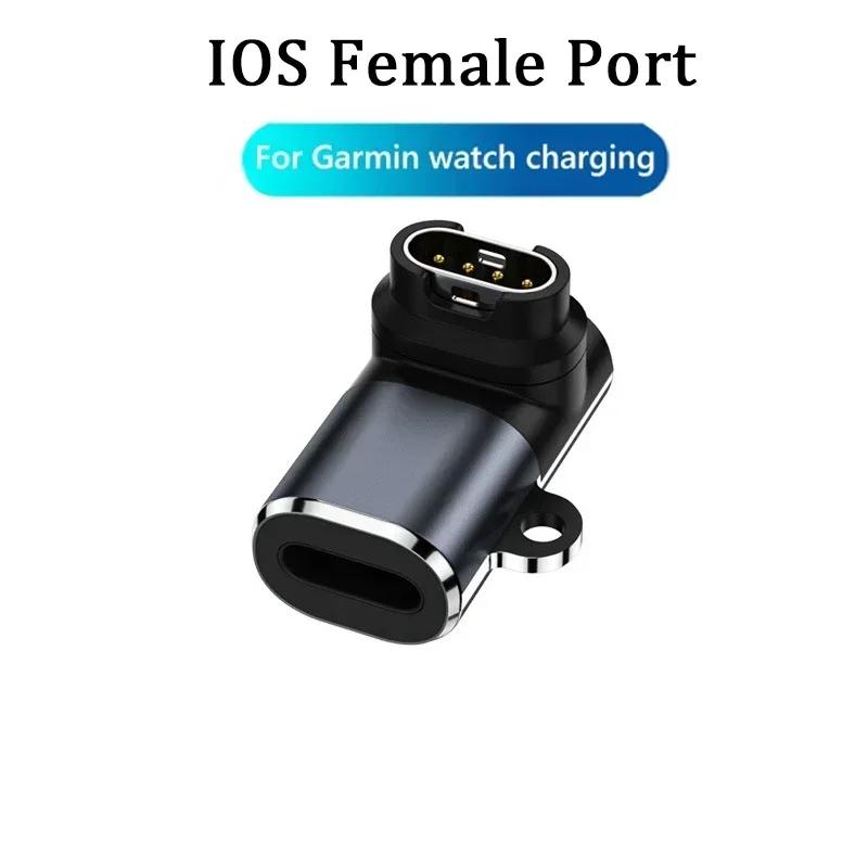 Для часов Garmin USB C/Micro/IOS Адаптер зарядного устройства Кабель для зарядки Конвертер для Garmin Fenix 7X 7S Forerunner 955 965 Vivoactive 4