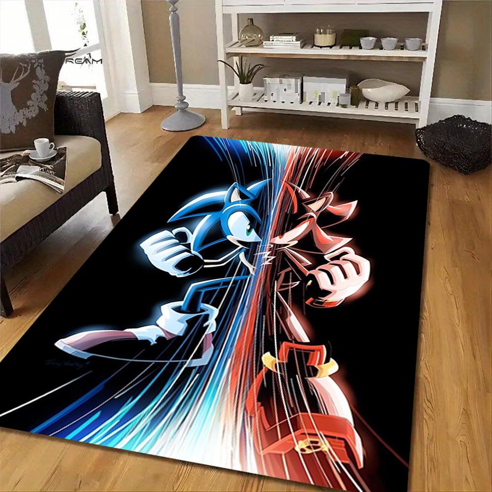 Sonic & Shadow: Speed Clash Decoration,Carpet,Living Room,Bedroom, Non-slip,Square rug