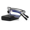 Anti-Blue Light Blocking Folding Reading Glasses Comfortable Full-Frame Metal Eyewear Men And Women Hd Ultra Light Portable