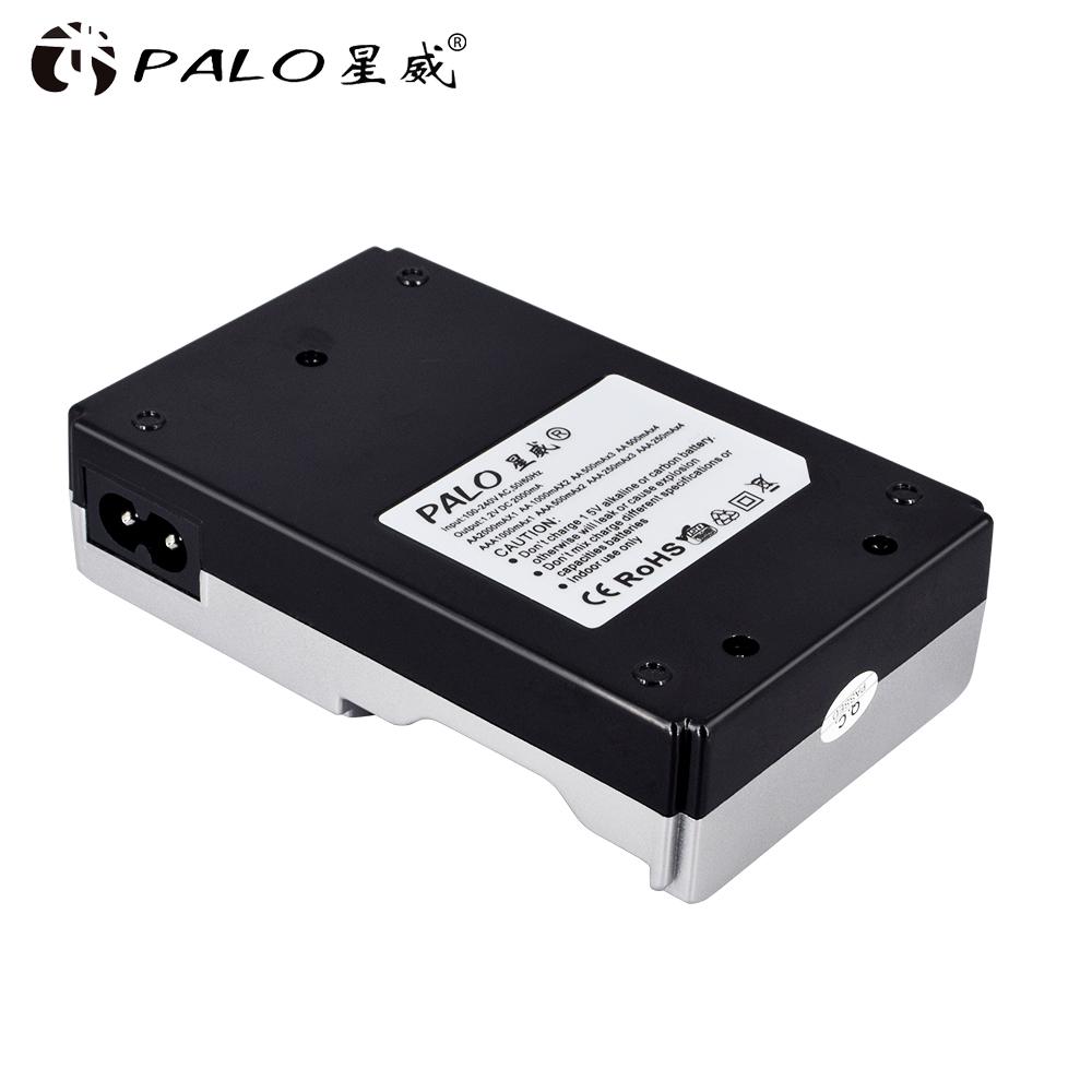 PALO 1Pcs LCD Display Intelligent Battery Charger for AA / AAA NiCd NiMh Rechargeable Batteries Charger Home Multi-function Charger