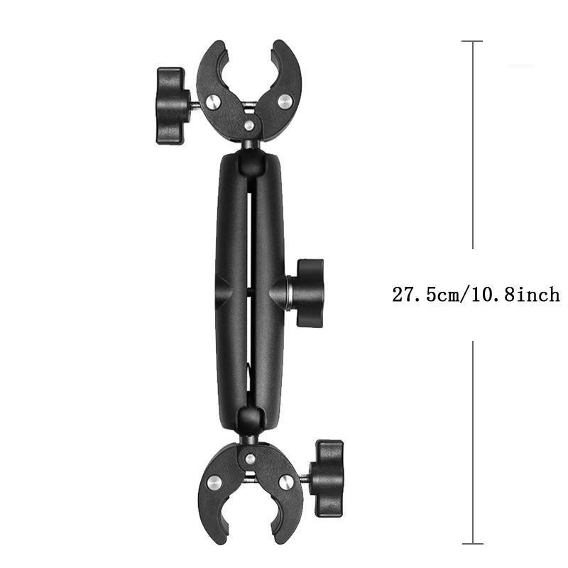 Двойная шаровая головка для комплекта зажима для головы мотоцикла для крепления на голову для экшн-камеры Gopro 13 12 11 10 9 Insta360 X4 Аксессуар