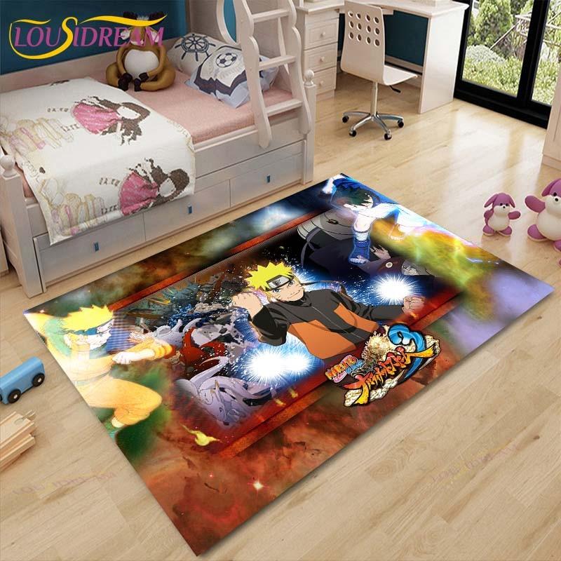 New Cartoon Naruto Carpets Kids Crawling Carpets Living Room Tea Table Mats Bedroom Rug Washable Floor Mats Household Area Mat