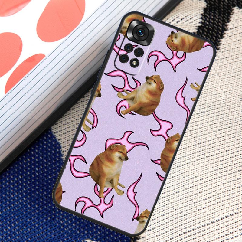 Чехол Doge Dog Cheems Meme для Xiaomi Redmi Note 11 10 8 9 12 Pro Note 11S 10S 9S 8T Redmi 10 10C 12C 9C 9T