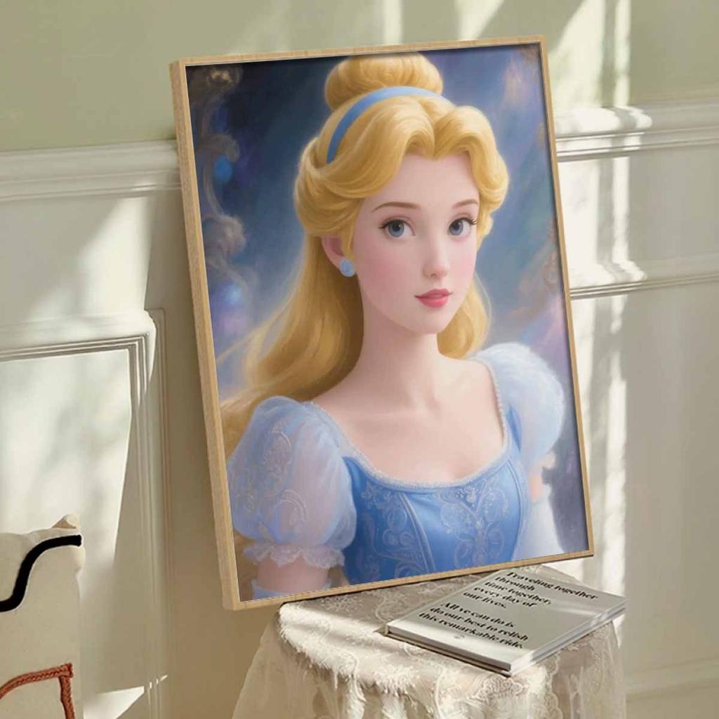DIY Diamond Painting The Princess In The Oil Painting Cross Stitch Kit Mosaic Art Diamond Painting Full Circle Diamond Home Decoration