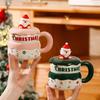 Керамическая кружка с крышкой «Санта-Клаус Наджия», кружка-кукла, высокая ценность, большая вместимость, рождественский подарок, чашка для воды