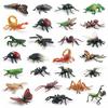 Simulation Insect Model Set Lizard Scorpion Spider Bee Ladybug Butterfly Mosquito Dragonfly Static Ornament