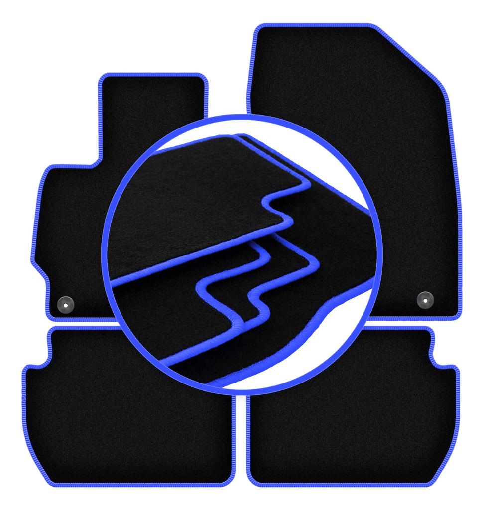 CARLUX-BLUE car mats for: Citroen C-Crosser crossover (2007-2012)