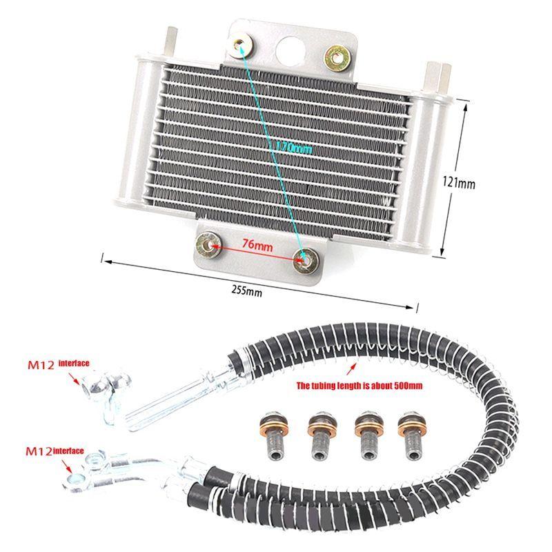 Clear Motorcycle Radiator Engine Oil Cooler Motocross Oil Cooler Dirt Pit Bike For 150-250Cc GY6