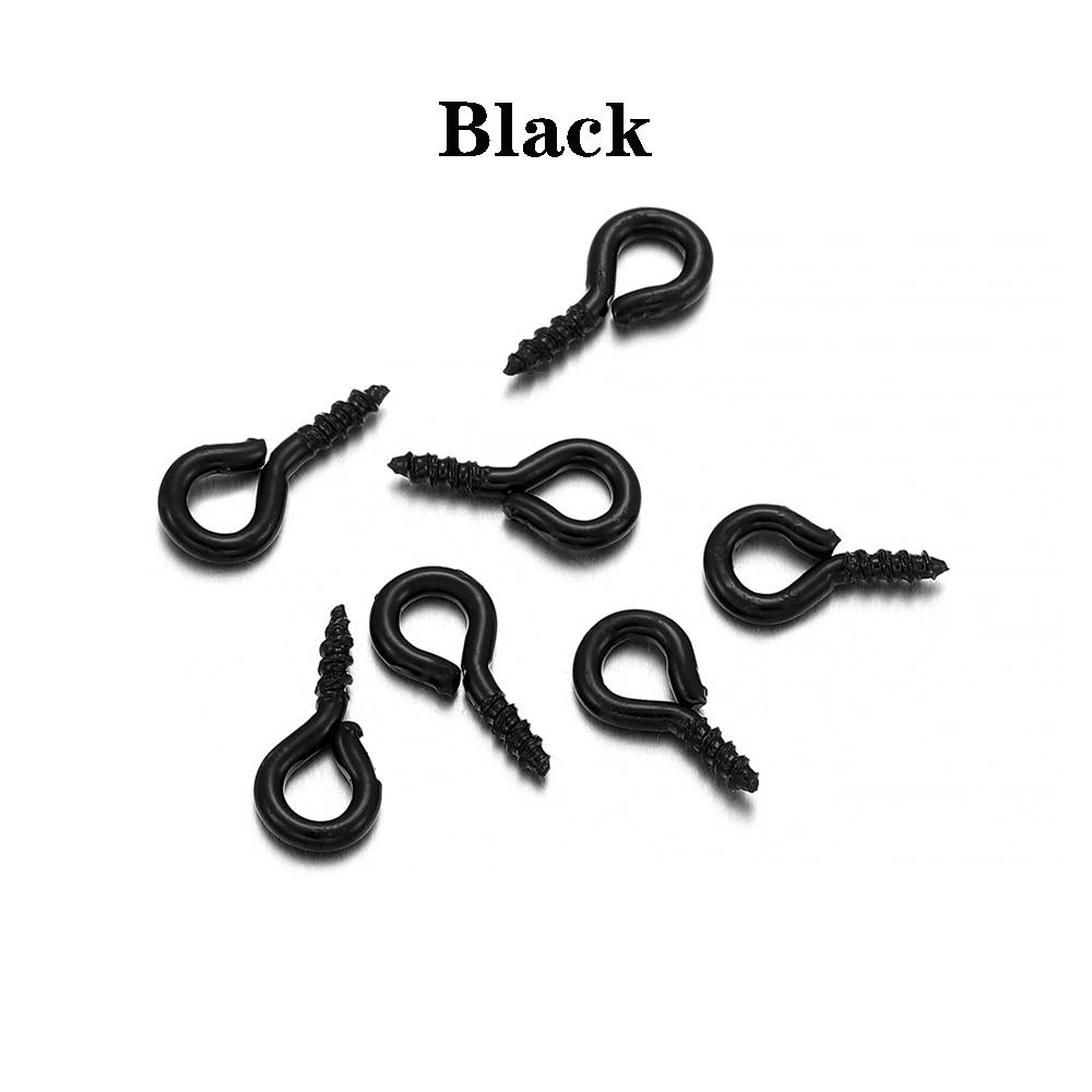 300/500pcs Mini Screw Pendants Eyepin Keychain HookThreaded Pin Fitting DIY Jewelry Bracelet Necklace Making Accessories