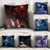 K-Kindred LOL Игровая Наволочка Декоративная для Дивана Домашний Двусторонний Принт Плюшевая Квадратная Наволочка для Подушки Декор Подушки Чехол