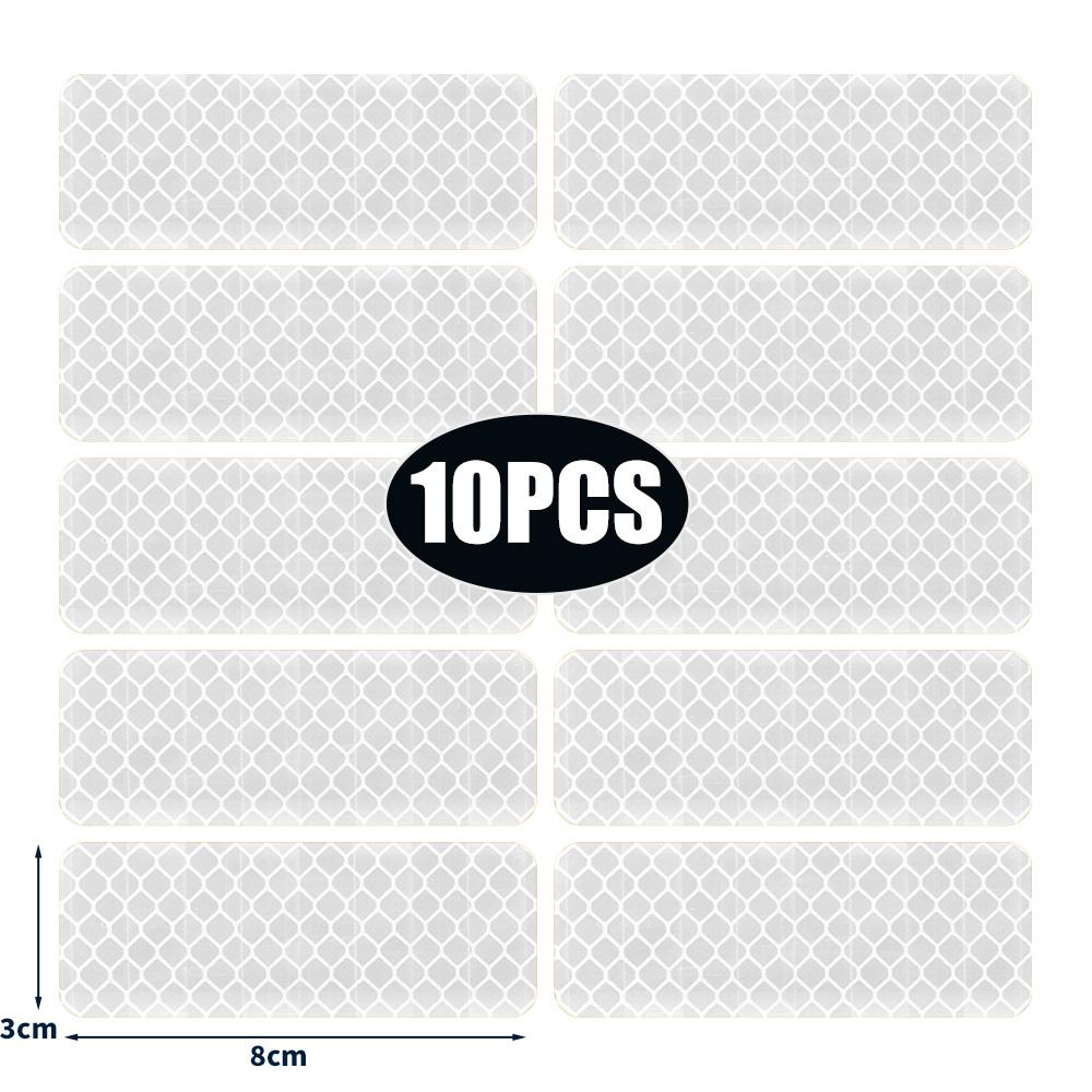 Шлем Предупреждающие Светоотражающие Наклейки Безопасность Автомобиля Водонепроницаемый ПВХ Предупреждающая Полоса Высокой Видимости Ночная Безопасность Рамка Светоотражающая Наклейка