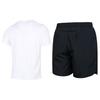 Nike Letter Print Crew Neck Short Sleeve T-Shirt And Sports Shorts Set Men Sets AR5007-100+DV9345-010