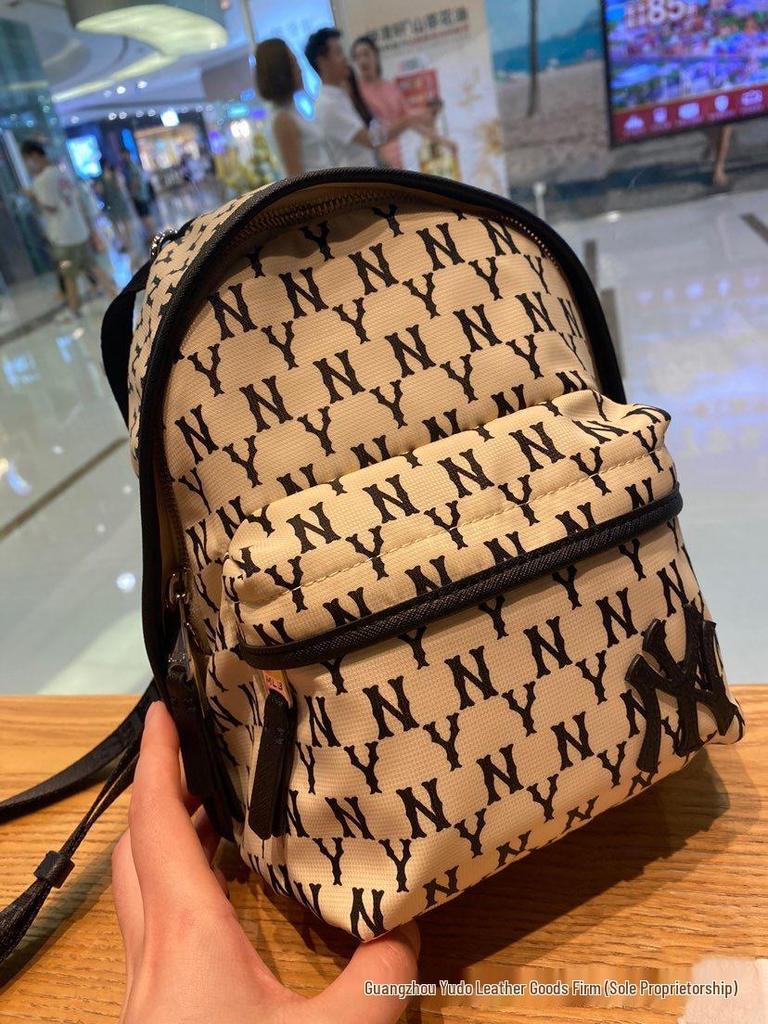 Korea 2025 ML Versatile Monogram Backpack: Large Capacity Unisex Schoolbag