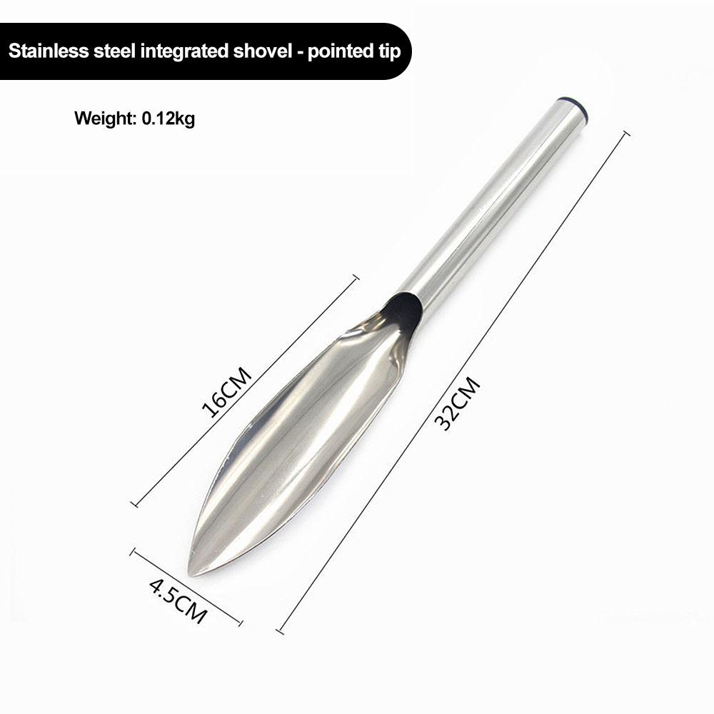 Лопата из нержавеющей стали, цельная, нескользящая, небольшая, лопата для копания, садоводства, посадки, сбора урожая, отдыха на море
