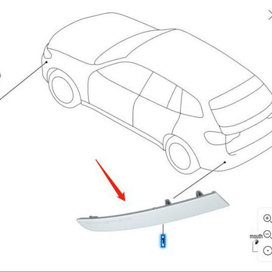 BMW X3/G01 Rear Bumper Reflectors 63147419927, 63147419928