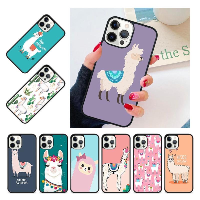 Лама Альпака Животное Чехол-Ракушка Для iPhone 17 Air 15 16 14 13 12 Pro Max 11 Pro Max Plus Чехол для Телефона