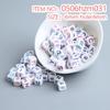 10g Pack of Flat Acrylic Alphabet Beads for DIY Children's Beading and Jewelry Keychain Accessories