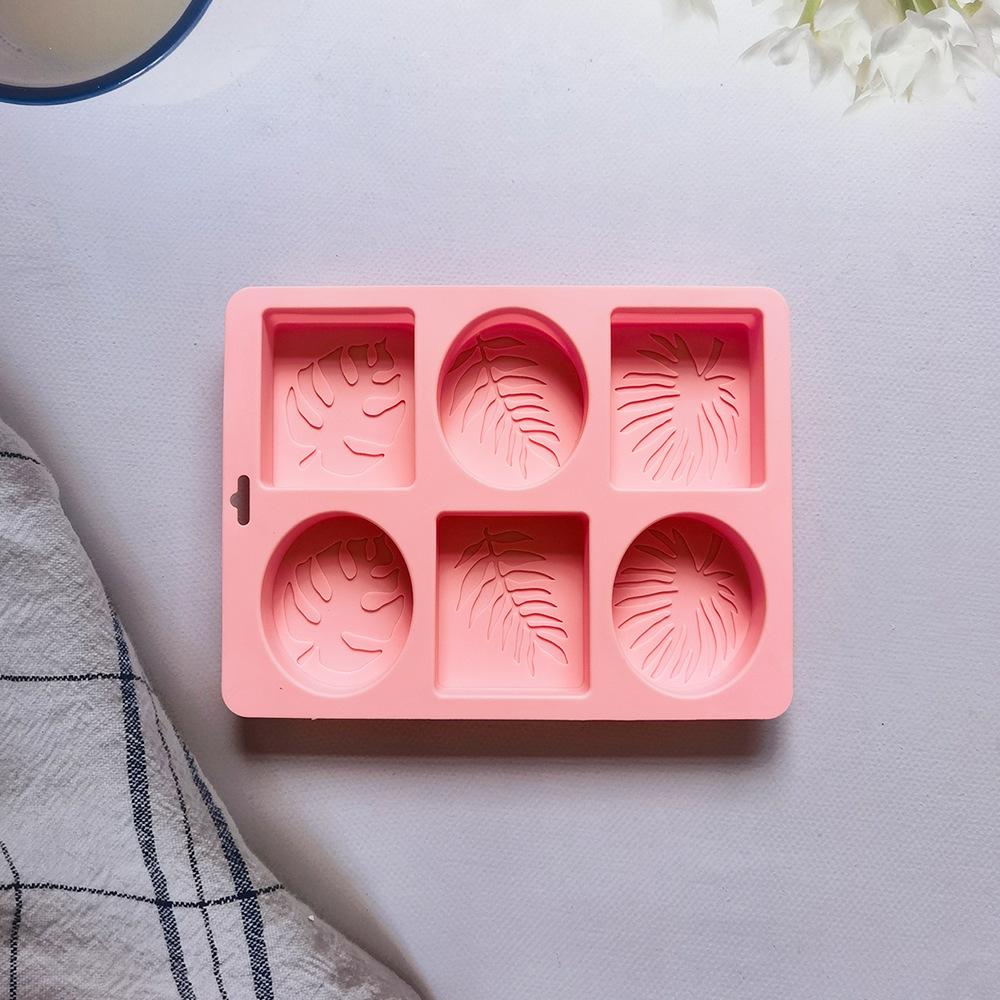 Oval Square Leaves Shape Silicone Soap Mold Handmade Soap Making Supplies DIY Plaster Resin Candle Mould Cake Baking Tools