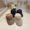 Плетеная кепка Delle Papyrus Dongdaemun Нишевая Защита от солнца Бант Женский летний козырек